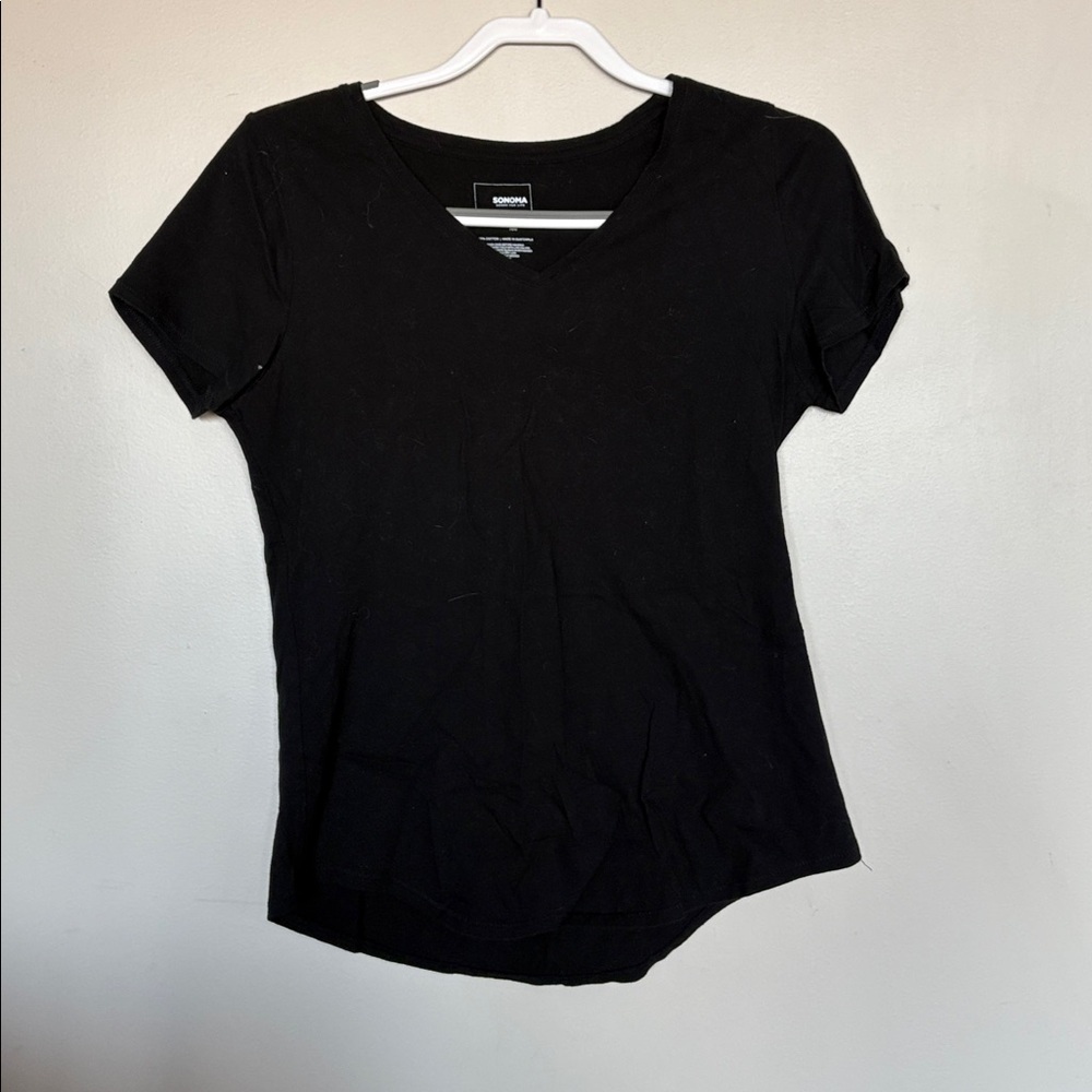 Sonoma Goods For Life Bundle of 3 V Neck the Everyday Tee Shirt Womens Medium - Picture 8 of 9